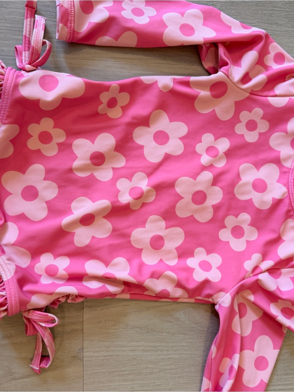Quince Pink Floral One-Piece Swim Top